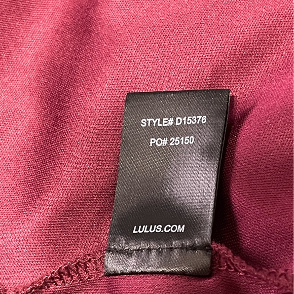 Lulu’s Formal Dress Bridesmaid Prom Sz S Cranberry Lined Sleeveless Wide Straps - Picture 10 of 10